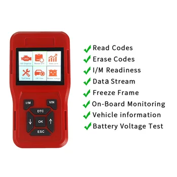 

OBD2 CAR Diagnostic Tool Fault Detector Diagnostic Scanner Universal ODB2 Check Engine Scanner OBDII Car Diagnostic Tool