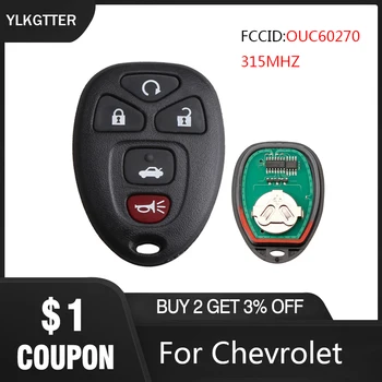 

YLKGTTER Popular Auto Car Key With 5 Buttons For Chevrolet Suburban Tahoe GMC Yukon Cadillac Escalade FCCID:OUC60270 315MHZ