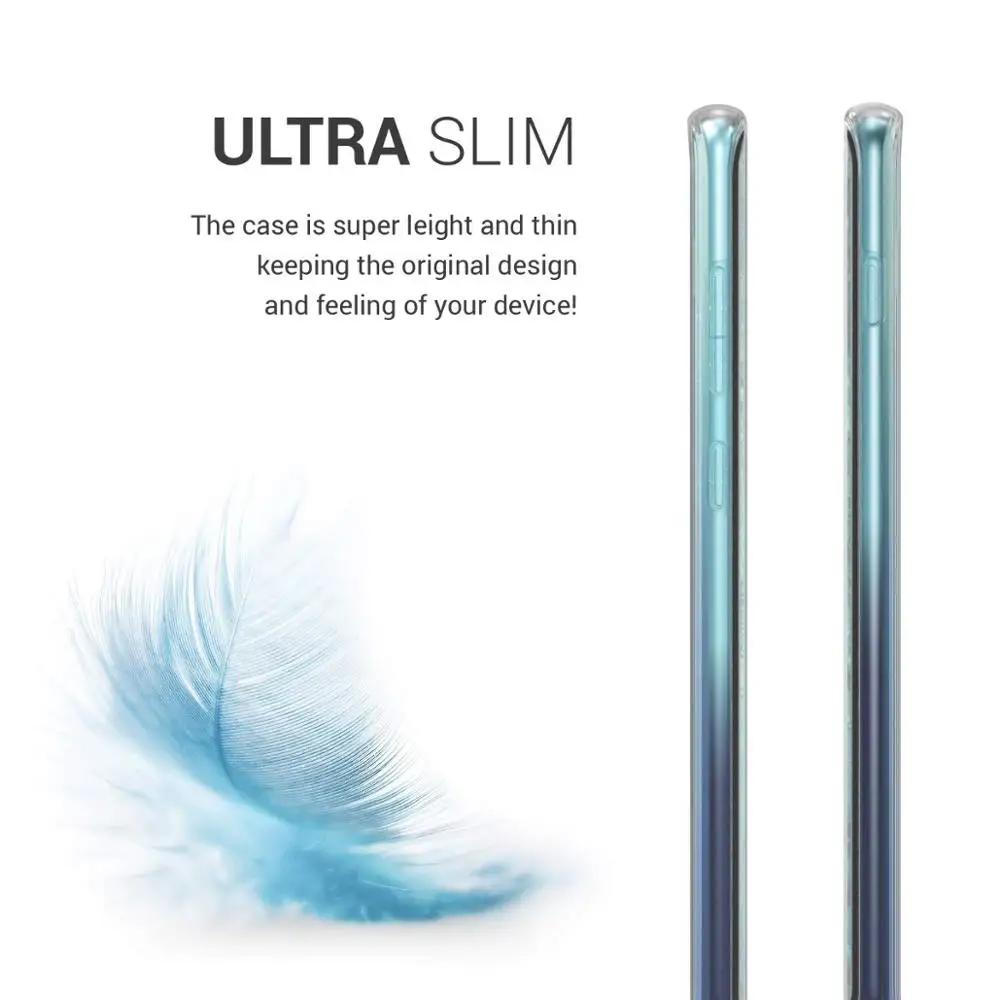 Ultra Thin Soft TPU Silicon 360 Degree Full Cover Body Phone Case For Samsung Galaxy S10 Plus