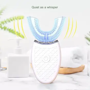 

360 Degree Automatic Whitening Toothbrush U-Type Electric Toothbrush Automatic Electric Ultrasonic Vibration Toothbrush