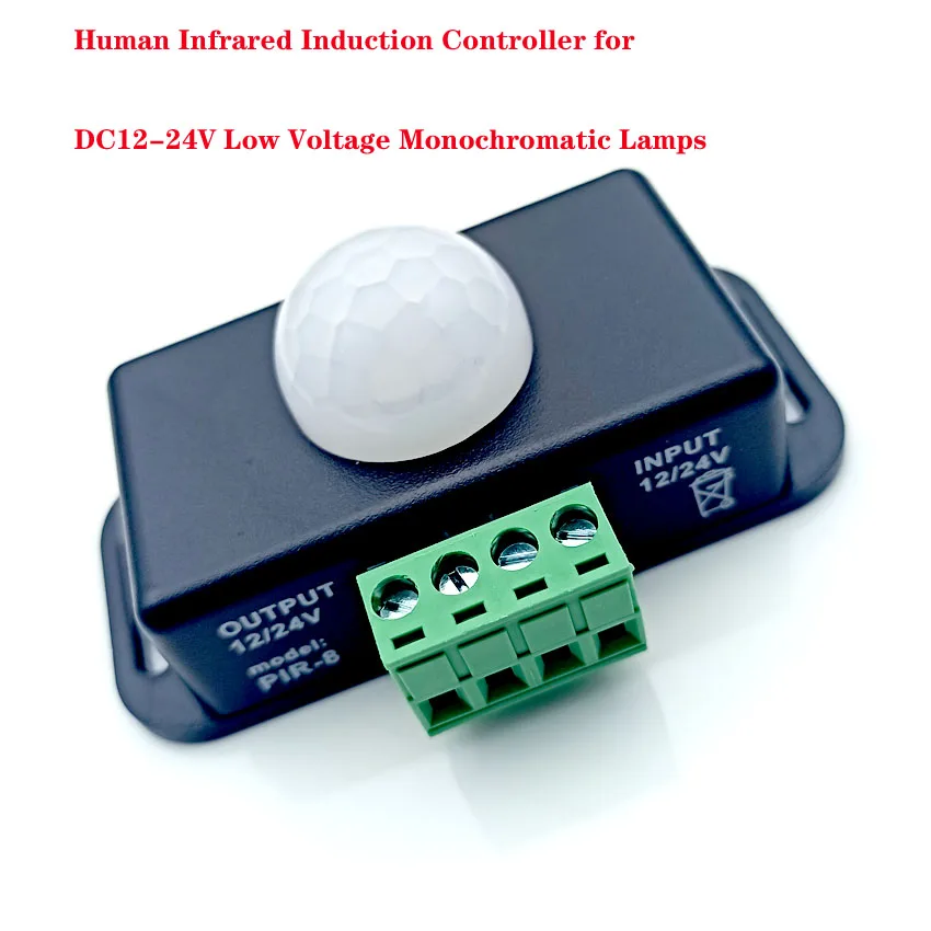 DC12V/24 V инфракрасный PIR датчик движения переключатель человеческого движения переключатель датчиков детектора контроллер для светодиодный свет