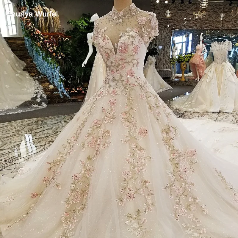 

LS00317 lace flowers luxury evening dresses 2019 vestido de festa vestidos de fiesta largos elegantes de gala robe longue abiye