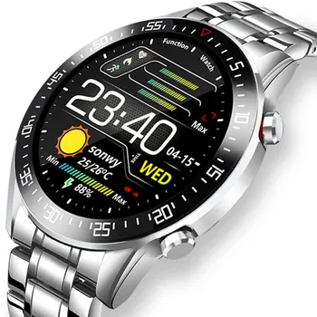 

LIGE Smart Watch Men smartwatch LED Full Touch Screen For Android iOS Heart Rate Blood Pressure Monitor Waterproof Fitness Watch