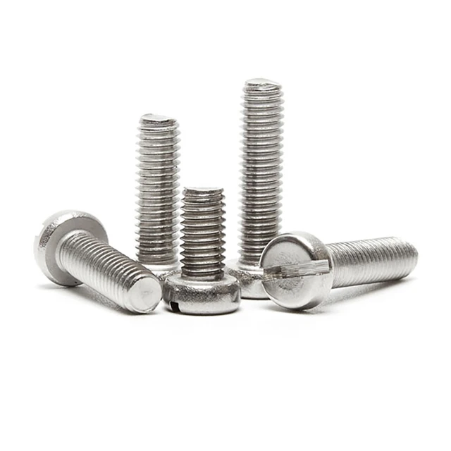 M3 M4 M5 M6 GB65 Stainless steel A2 Slotted cheese head Flat head screws  SUS 304