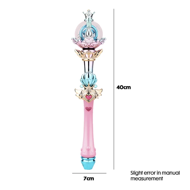 Big Size Magic Wand Fairy Wand Electric Toys With Sound Light Pretend Toy Role-playing Props Halloween Christmas Gift For Girls 2