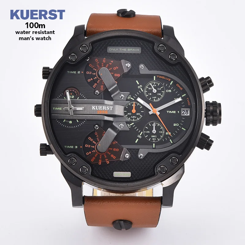Multiple Time Zone Mens Analog Quartz male Watch Man Watches Top Brand Luxury Casual Wristwatch relogio masculino 2020 | Наручные часы