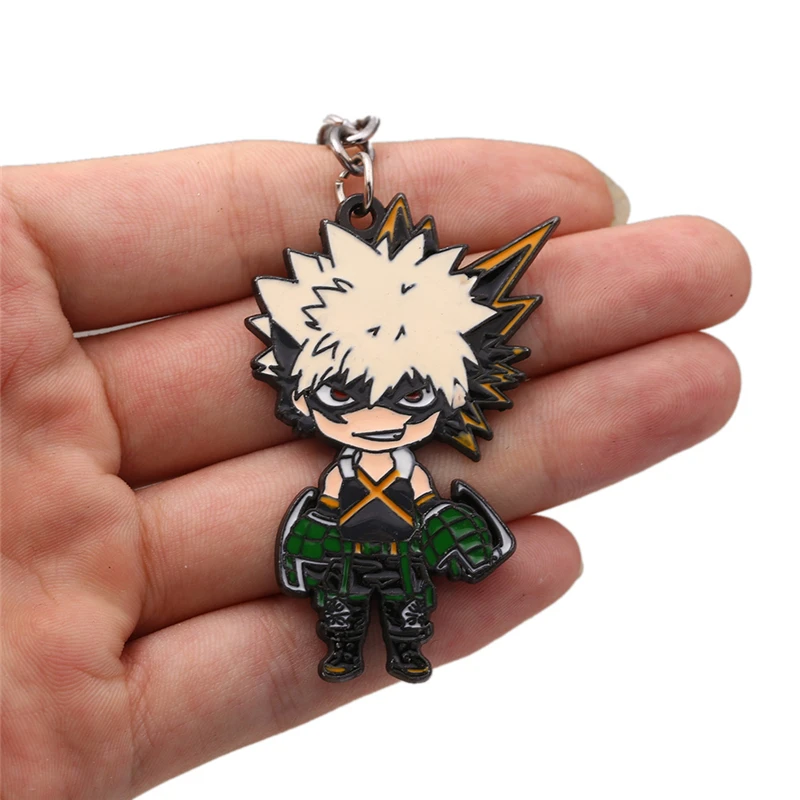 Аниме My Hero Academy брелок Bakugou Katsuki Shoto All Might брелки металлические мидория изуку кулон брелок для ключей на цепочке ювелирные изделия