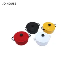 

JO HOUSE Mini Big Soup Pot Model 1:12 1:6 Dollhouse Minatures Model Dollhouse Accessories