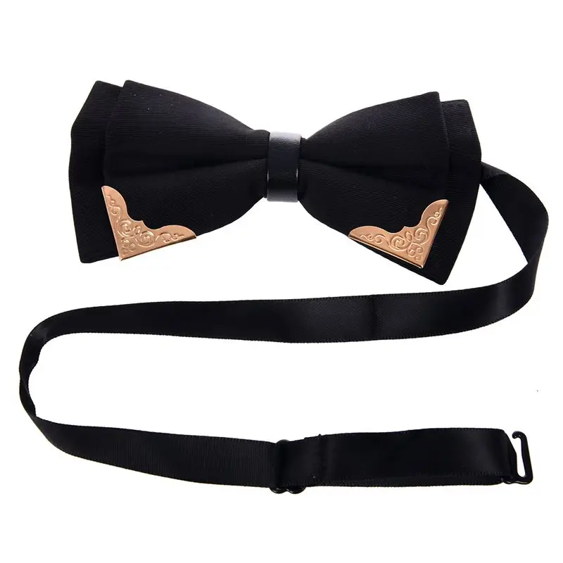 Новый модный галстук-бабочка Высококачественный галстук-бабочка классический металлический головной мужской многослойный бант галстуки