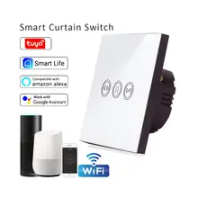 Tuya Smart Life WiFi переключатель для штор Электрический мотор для штор жалюзи рольставни работает с Alexa и Google Home умный дом