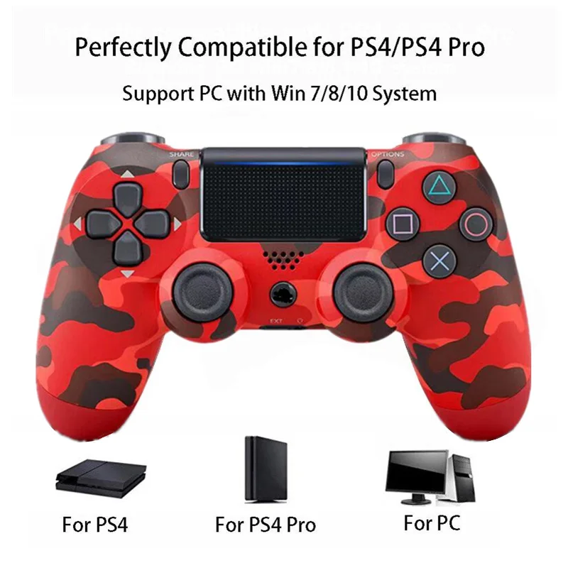 

Wire/Bluetooth Wireless Gamepad for PS4 Remote Controller for Playstation PS 4 Joystick Fit For PlayStation Dualshock 4 Console