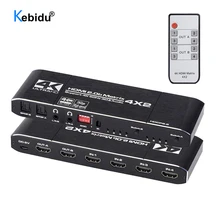 2.0 matrix 4k 60hz/30hz hdmi-divisor compatível hdcp 2.2 4x2 do interruptor da matriz 4x2 com arco audio de hdr para para a tevê hdtv ps4