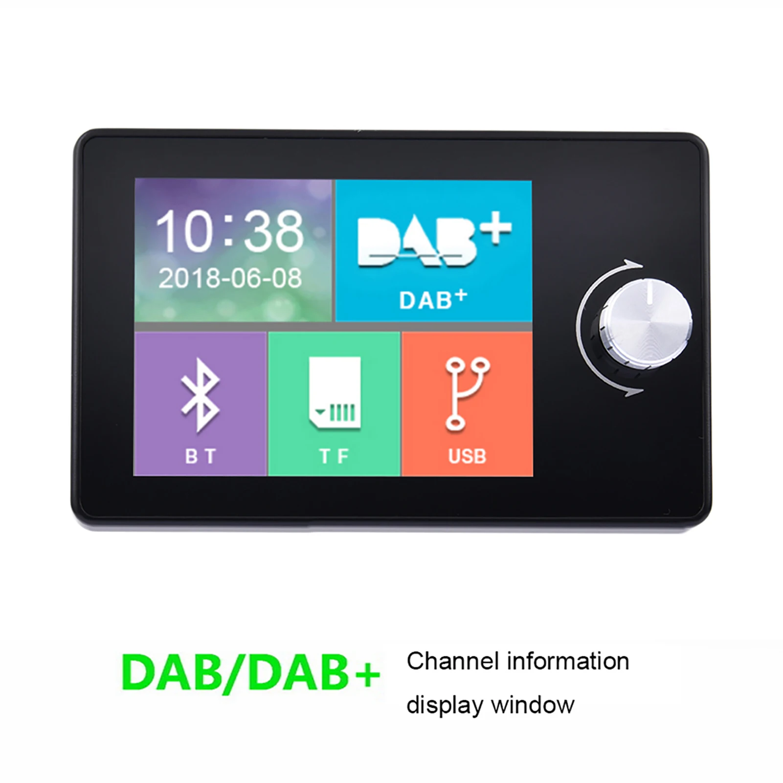 Europe Dab Plus Digital Broadcast FM Receiver Multiple Music Formats With 2.8 Inch Screen Transmitter Car And Antenna | Автомобили и
