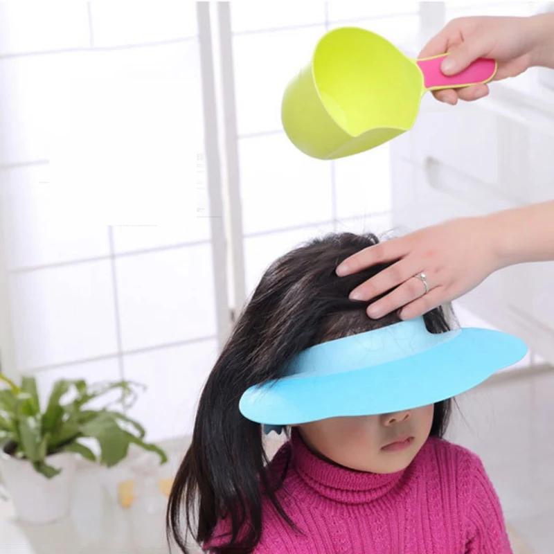 Bath Toy Children Baby Boys Girls Bathing Cup Shower Shampoo Cup Bailer Infant Shower Water Spoon Bath Wash Cup