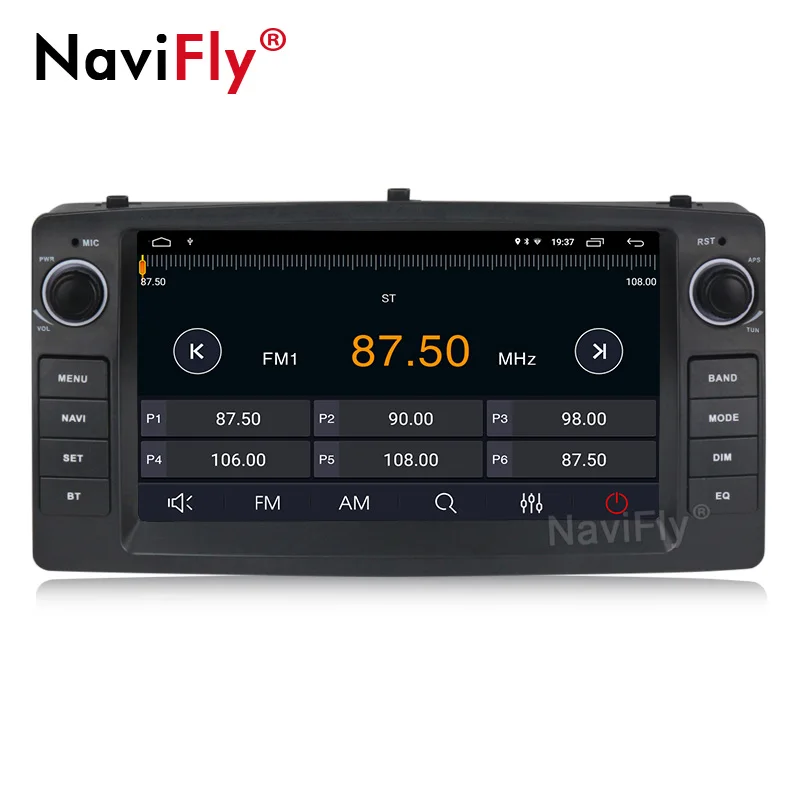 Clearance Navifly Android 9 Car DVD Player For Toyota Corolla E120 BYD F3 2000 2005 2006 Radio Multimedia Head Unit FM AM Stereo GPS 2+32G 3