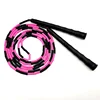 NEVERTOOLATE SOFT BEADS REAL 3 METER 3m black pink beaded skip rope white handle 21cm length freestyle beads skipping jump rope 2