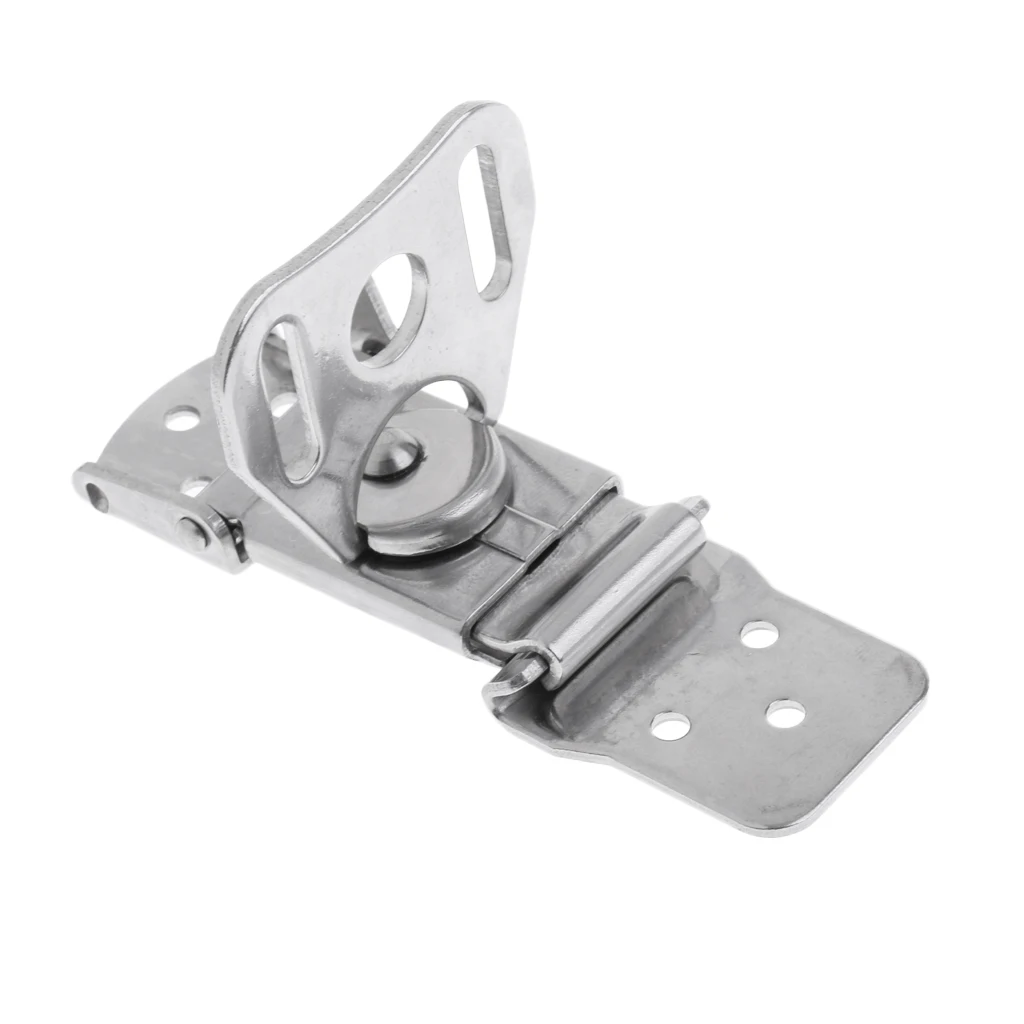 88 x 44mm Durable Marine Stainless Steel Flight Case Butterfly Rotate Turn Latch Lock with Eye Ring