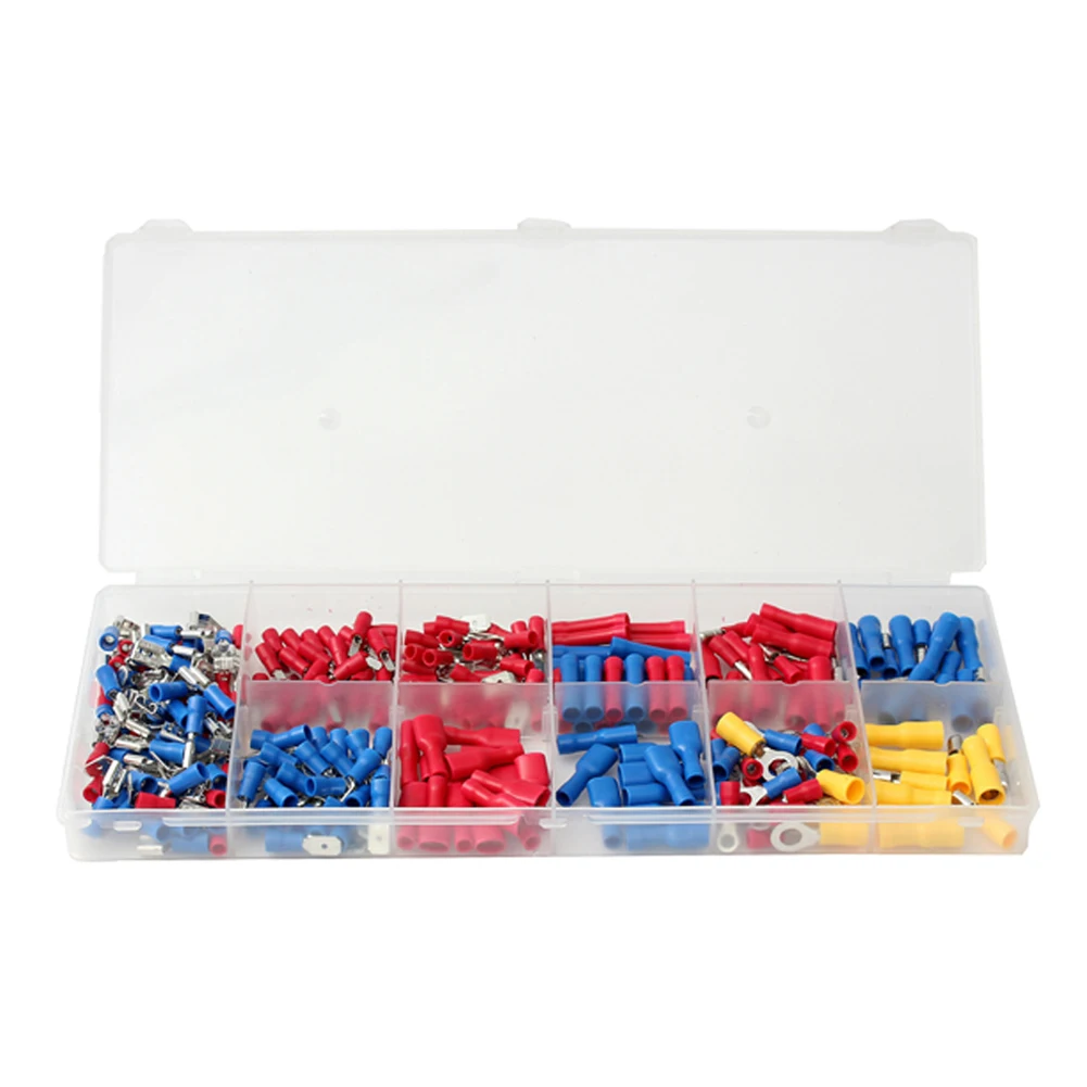 

271 ELECTRICAL ASSORTED INSULATED WIRE TERMINALS CRIMP CONNECTORS SPADE DURABLE