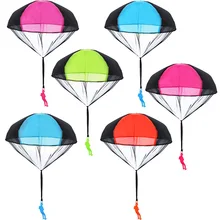 Figurine avec Parachute à Lancer à la Main, Jouets d'Extérieur Amusants, Jeux Éducatifs pour Enfant, Modèle Mini Soldat de Sport