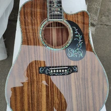 41 дюймов Твердые koa дерево акустическая Гитары s, Гитары акустической гитары, акустической гитары Гитары s