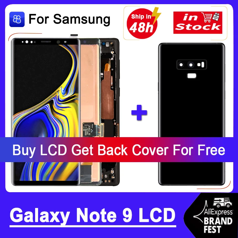 ЖК-дисплей для Samsung Galaxy Note 9 с сенсорным экраном и дигитайзером в сборе запасная