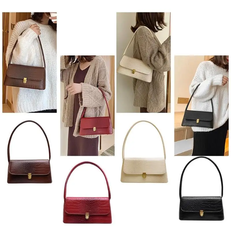 Крокодиловая сумка для женщин, модные Сумки из искусственной кожи, винтажные роскошные дизайнерские сумки-тоут, брендовые маленькие клатчи, сумка на плечо