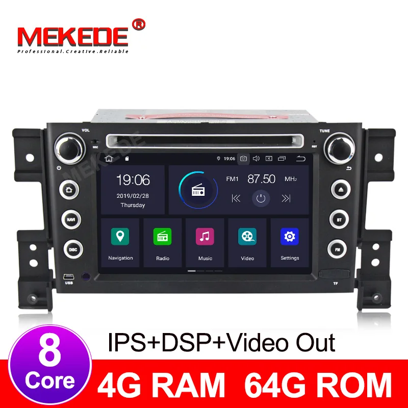 Clearance MP5-Multimedia Player Auto IPS touch DSP screen Android 9.0 Car radio Stereo DVD player for SUZUKI grand vitara 2005- With GPS 0 Clearance MP5-Multimedia Player Auto IPS touch DSP screen Android 9.0 Car radio Stereo DVD player for SUZUKI grand vitara 2005- With GPS 0