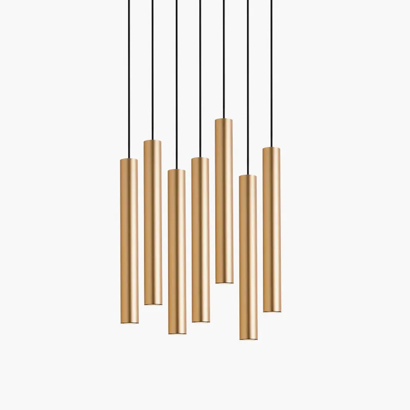 Dimmable цилиндрический светодиодный подвесной светильник длинные трубчатые лампы