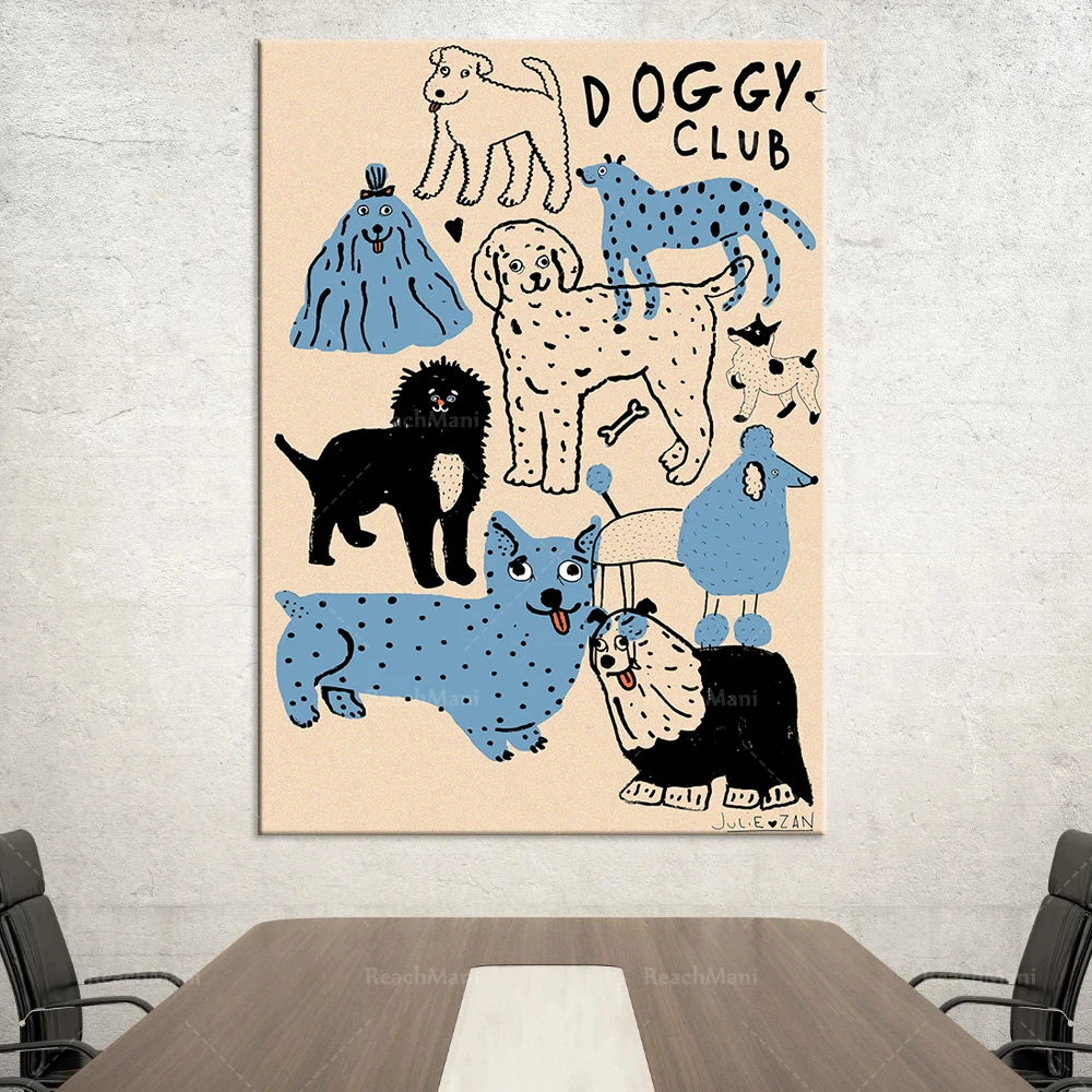 

Dog Club (Giclée print) printed poster