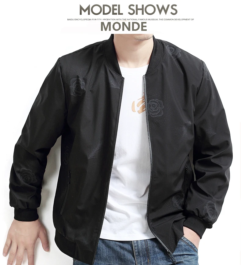 Bomber Quality Solid Casual Jacket Men Spring Autumn Outerwear Mandarin Sportswear Mens Jackets for Male Coats 8XL 5XL 6XL 7XL