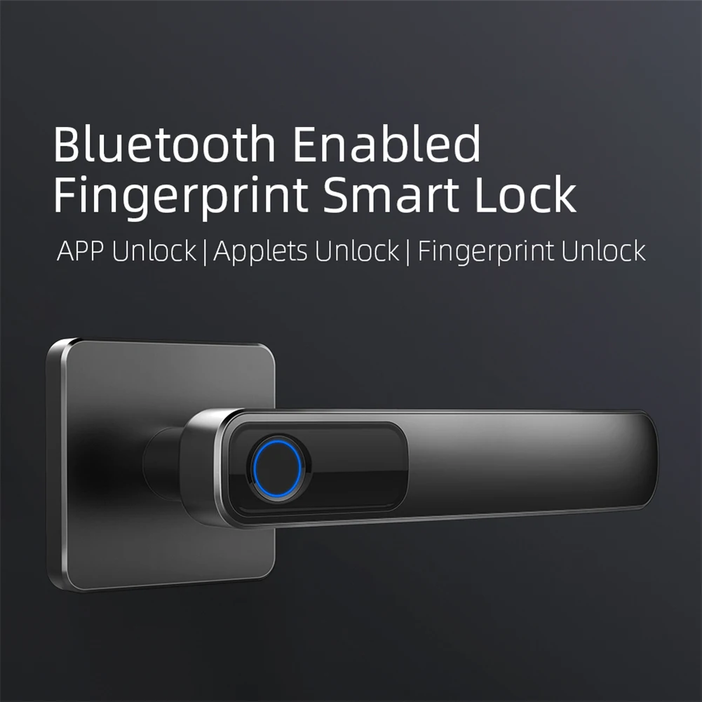 

Fingerprint Door Lock Home Security APP Control Office Bedroom USB Charging Easy Install Smart Biometric Bluetooth Enabled