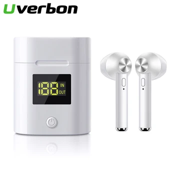 

D019 Wireless Headphones V5.0 Bluetooth Earphone With Led Power Display Charger Case HD Stereo Sports Bass Headset For All Phone