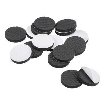 

uxcell Furniture Pads Adhesive EVA Pads 25mm Dia 4mm Thick Round Black 48Pcs