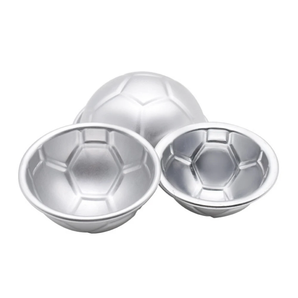 

Creative 3D Cakehalf Ball Metal Football Cake Mold Chocolate Fondant Baking Mold DIY Cake Decorating Gadgets