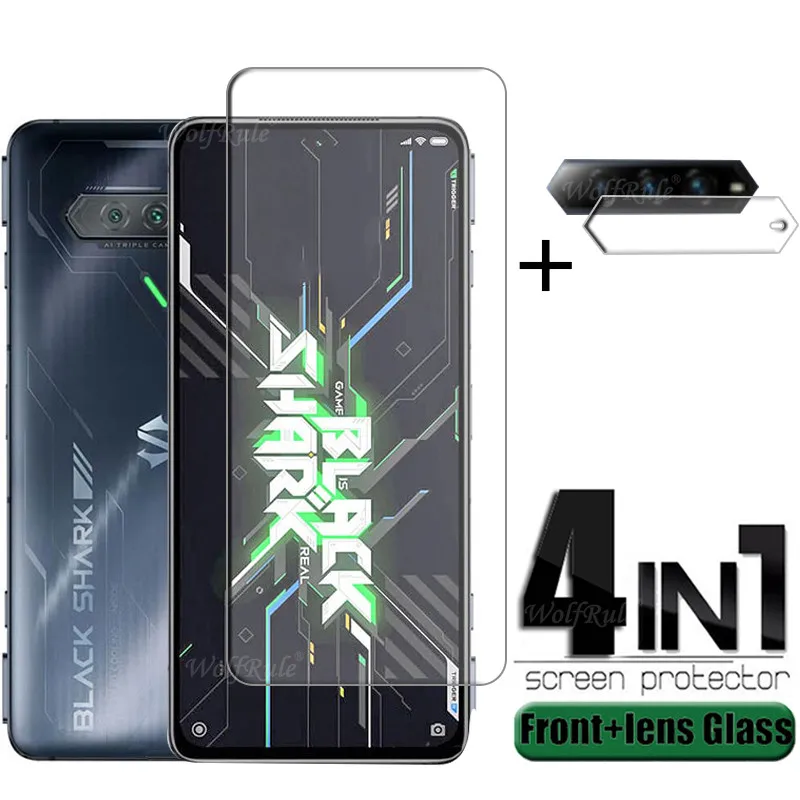 4-In-1 Per Xiaomi Black Shark 4S Pro Per Black Shark 4S Pro Proteggi Schermo In Vetro Temperato 9H Per Black Shark 4S Pro Lens Glass