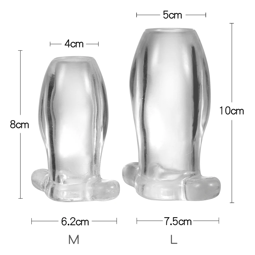 Anal Sex Toys Hollow Butt Plugs Anal Plug Dilator Tunnel Cleaning Expansion Masturbator Anchor Shower Enema Prostate Massager Intimate Goods