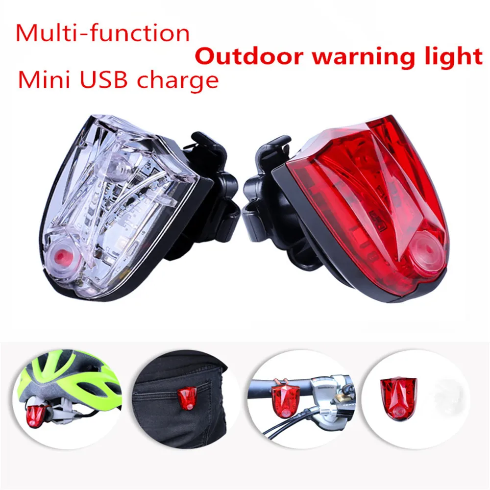 Задние фонари велосипеда подседельный штырь Flash-Tail Led USB перезаряжаемая Ночная езда вспышка безопасности предупреждающие огни Велосипедное снаряжение# BL3