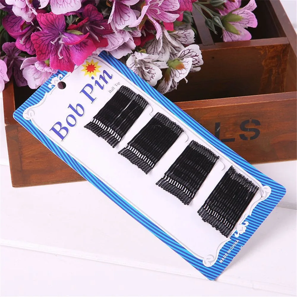 60Pcs Straight Wave Black Hair Clips for Women Salon Invisible Bobby Pins Hairgrips Barrettes Simple Hair 1 60Pcs Straight Wave Black Hair Clips for Women Salon Invisible Bobby Pins Hairgrips Barrettes Simple Hair 4