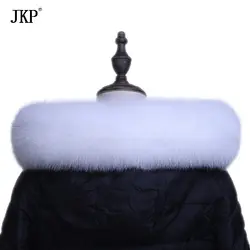JKP 2019 зимний шарф из натурального Лисьего меха для женщин натуральный Лисий меховой воротник натуральная мода шаль и обертывания роскошный