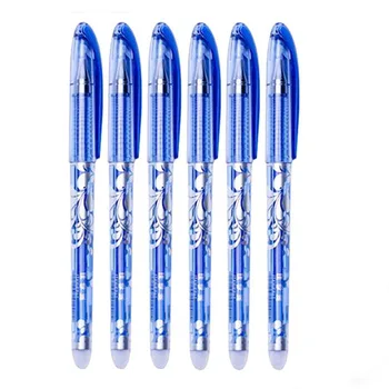 

Erasable Pen 0.5mm Blue Black Color Ink Writing Gel Pens Washable handle for School Office Stationery Supplies