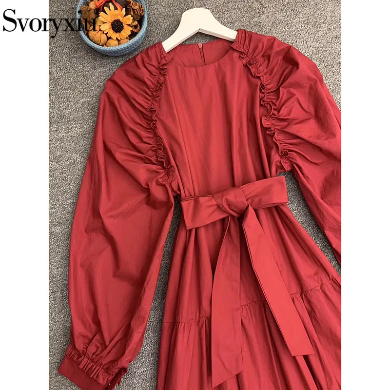 Svoryxiu 2020 Runway Autumn Winter Vintage Long