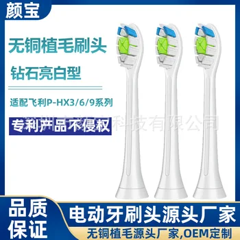 

The same type of electric toothbrush head without copper bristle is suitable for the feili P diamond replacement toothbrush head