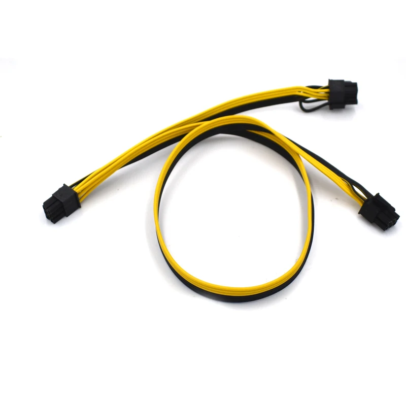 5 шт./лот PCI-E 6pin male к 8(2 + 6)pin сплиттер 18AWG удлинительный кабель питания для сервера |