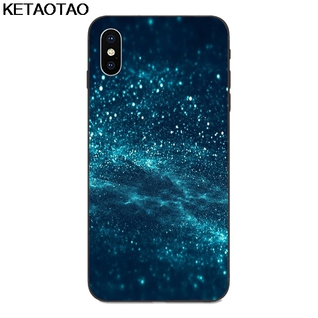 KETAOTAO Aurora Borealis чехол для телефона с изображением ночного неба Луны звезды для iPhone Plus XS XR 11 Pro для samsung чехол из мягкого ТПУ резины силикона - Цвет: Зеленый