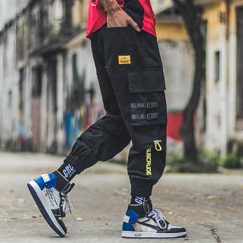 Great Value Fashion Streetwear Youth Mens Jeans Jogger Pants Camouflage Color Boot Cut Slim Fit Leg Brand Ankle Banded Pants Tied Jeans Men