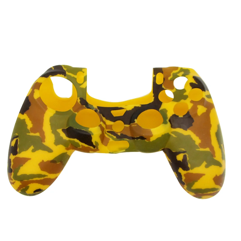 NO.1 Замена для PS4 беспроводной контроллер Чехол камуфляж печати мягкий силиконовый гель кожи защитный резиновый чехол - Цвет: NO.1