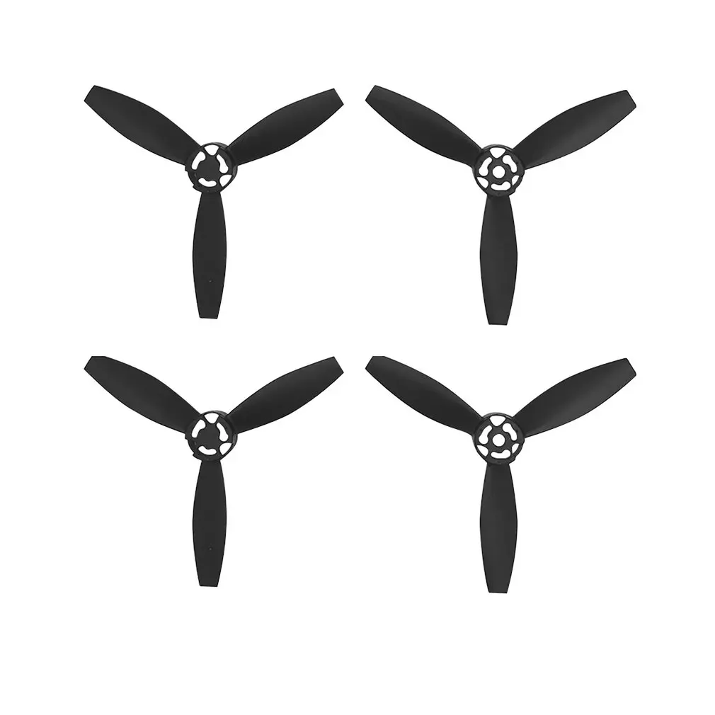 #N/V 4 piezas de plástico negro y blanco Cw/Ccw Rc dron partes voladoras cuchillas hélices para loros Bebop 2 drones accesorios de aviones 