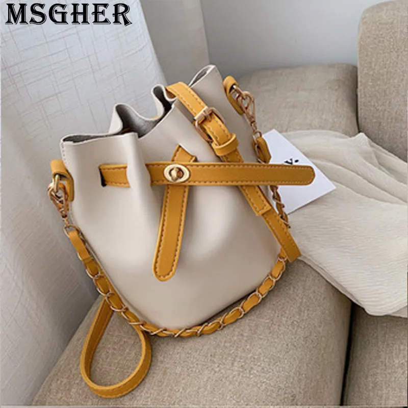 MSGHER, женская сумка-мешок со вставками, летняя, нежная, цветная, в сдержанном стиле, большая емкость, через плечо, женская сумка WB2706