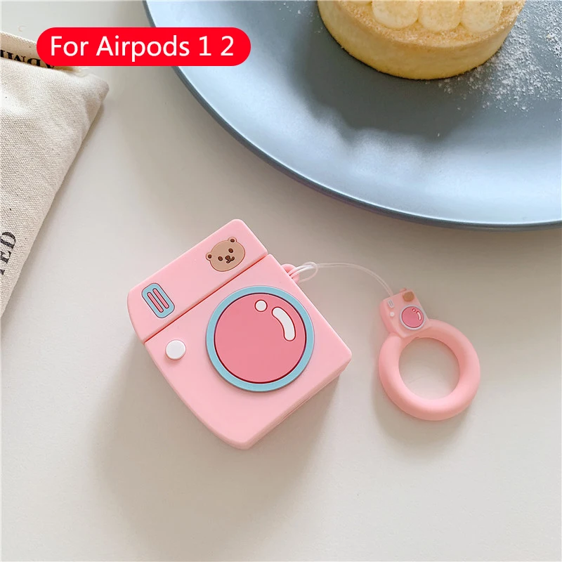 265 Милый мультяшный чехол для наушников для Apple Airpods, силиконовый мягкий кожаный чехол s для Airpod 1 2, аксессуары для зарядки, защитный чехол - Цвет: 265