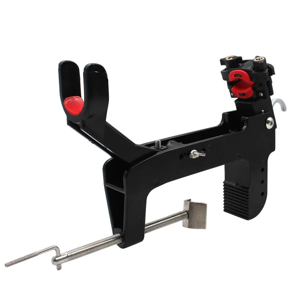 

Aluminum Alloy Fishing Rod Holder Adjustable Black Protect Quick Release Durable Tackle Tool 360 Degrees Rotatable Boat Mount